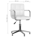 Chaise Pivotante De Salle À Manger Similicuir