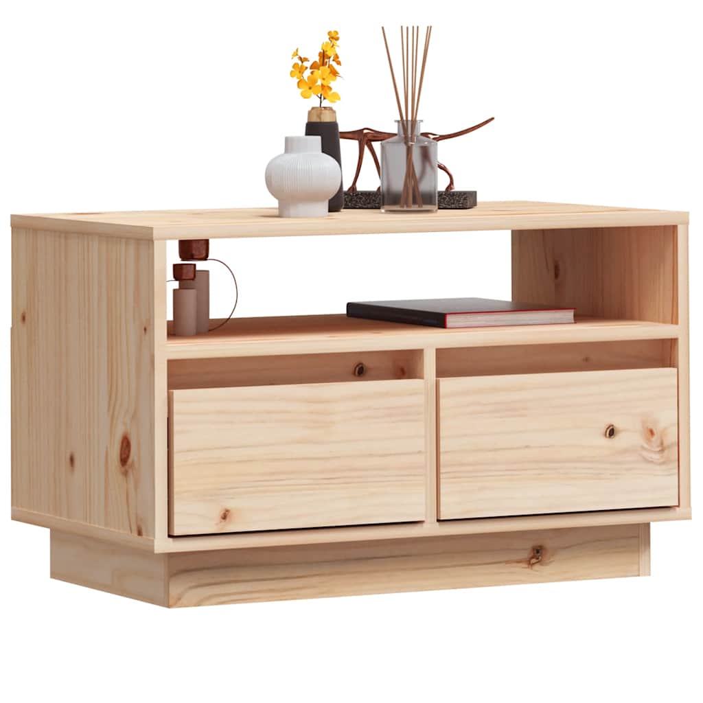 Meuble Tv 60X35X37 Cm Bois De Pin Massif
