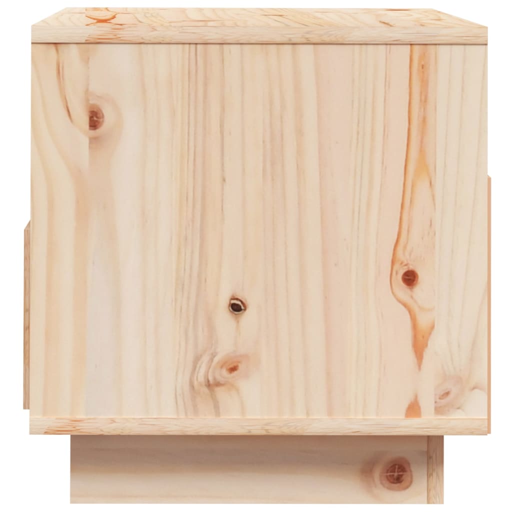 Meuble Tv 60X35X37 Cm Bois De Pin Massif
