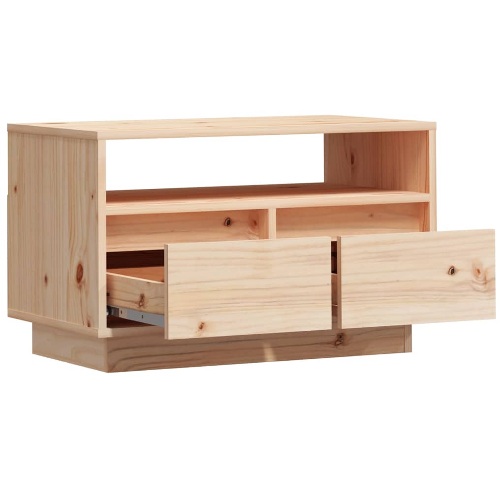 Meuble Tv 60X35X37 Cm Bois De Pin Massif