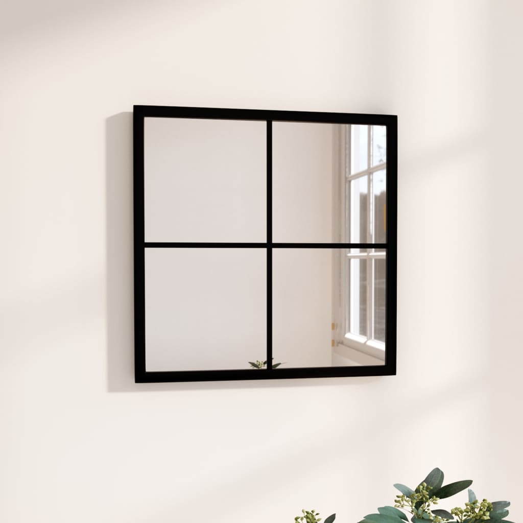Miroir Mural Noir Rectangulaire Fer