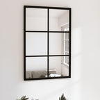 Miroir Mural Noir Rectangulaire Fer
