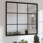 Miroir Mural Noir Rectangulaire Fer