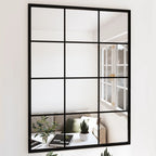Miroir Mural Noir Rectangulaire Fer