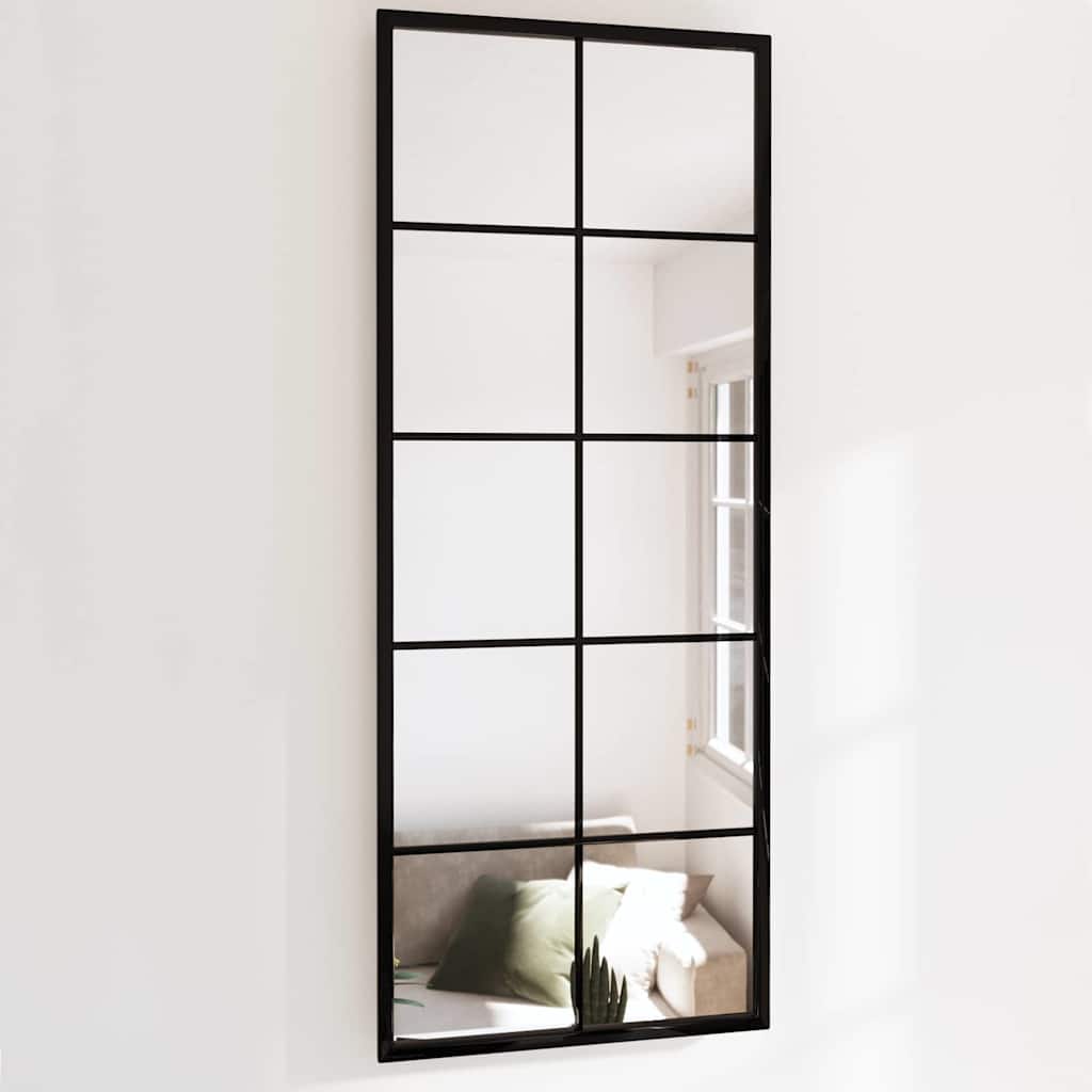 Miroir Mural Noir Rectangulaire Fer
