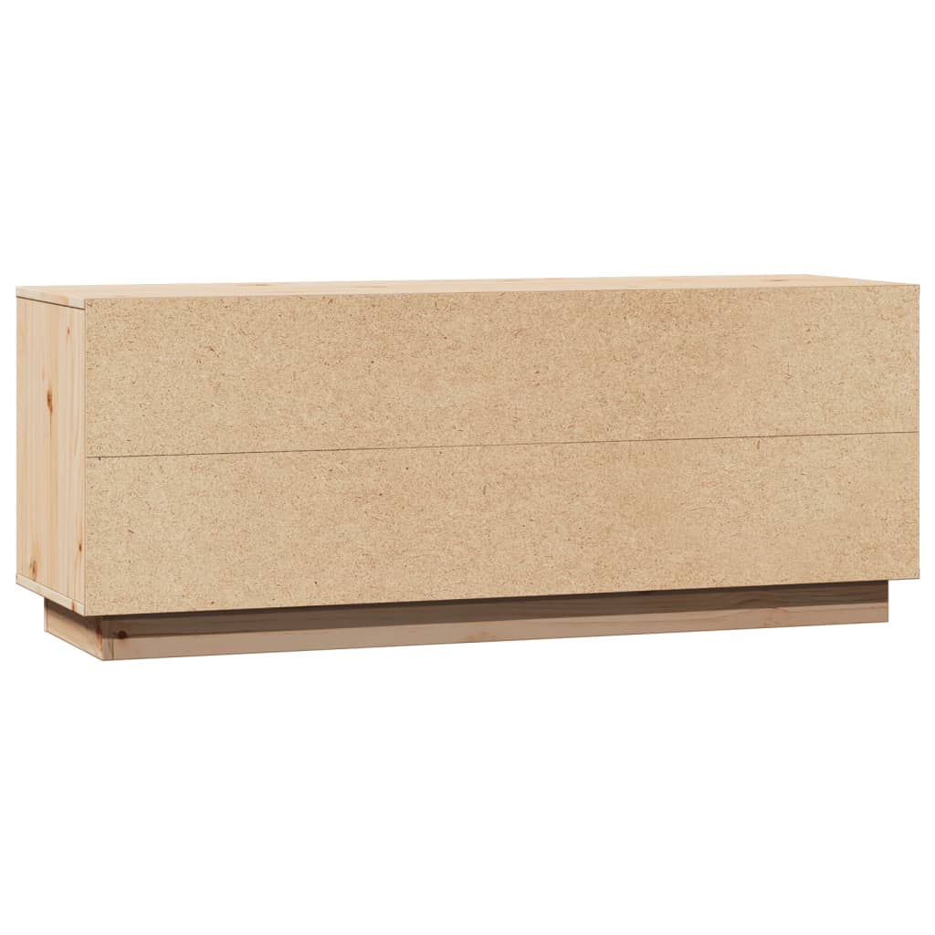 Meuble Tv 110,5X35X44 Cm Bois De Pin Massif