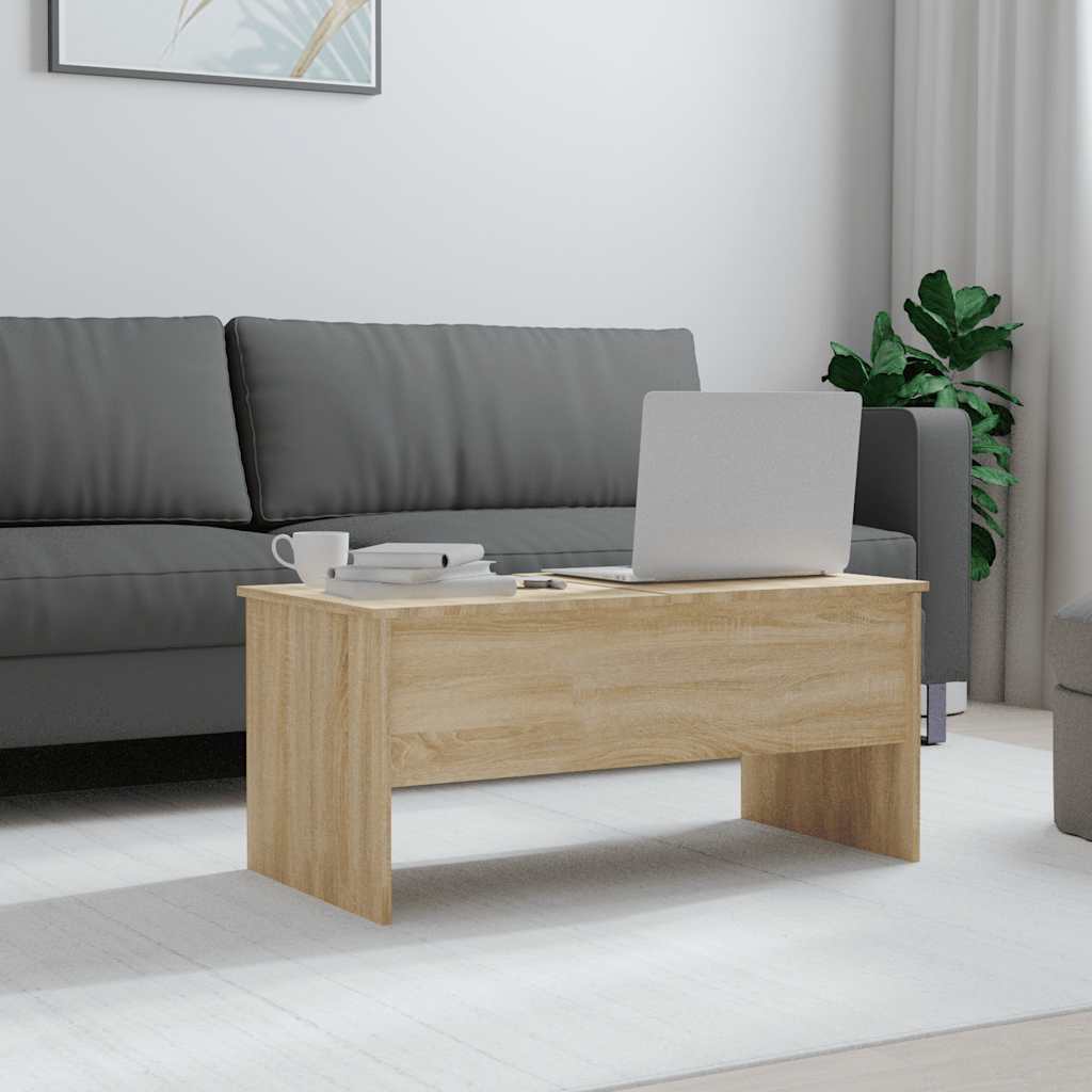 Table Basse 102X50,5X46,5 Cm Bois D'ingénierie