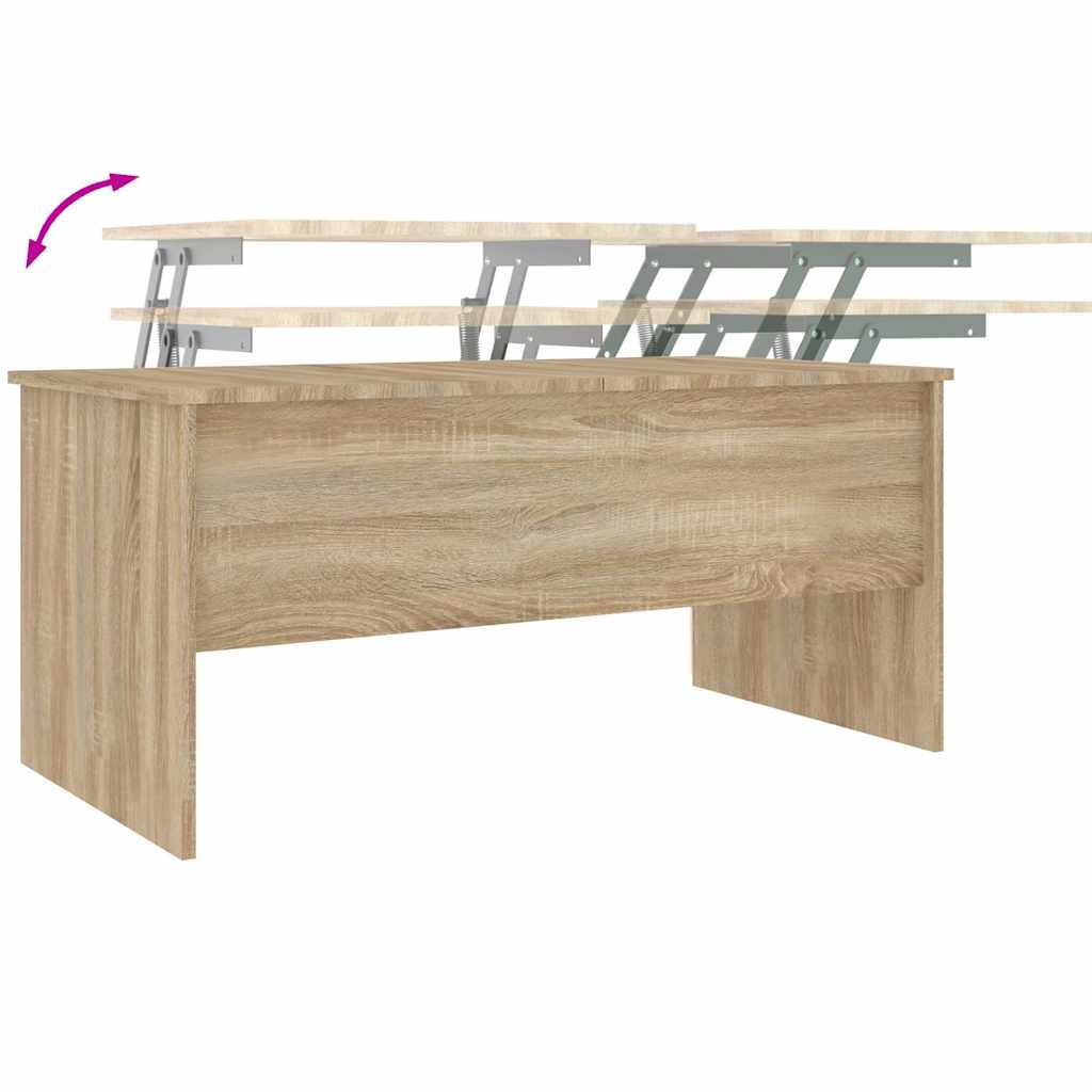 Table Basse 102X50,5X46,5 Cm Bois D'ingénierie
