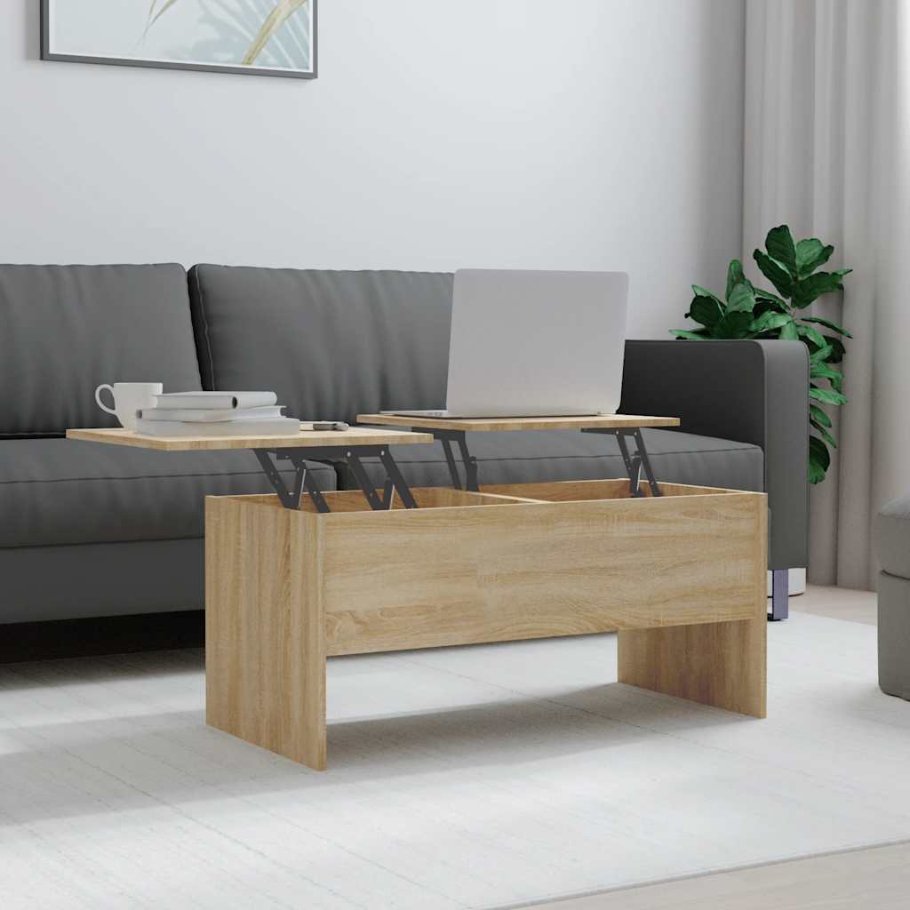 Table Basse 102X50,5X46,5 Cm Bois D'ingénierie