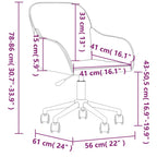 Chaise Pivotante De Bureau Velours