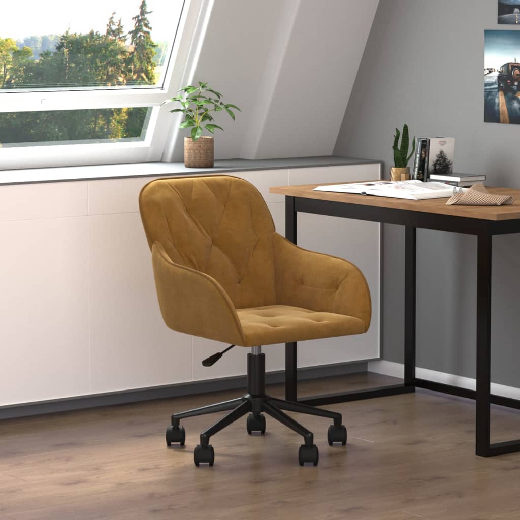 Chaise Pivotante De Bureau Velours