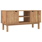 Meuble Tv Otta 113,5X43X57 Cm Bois De Pin Massif