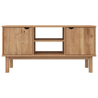 Meuble Tv Otta 113,5X43X57 Cm Bois De Pin Massif