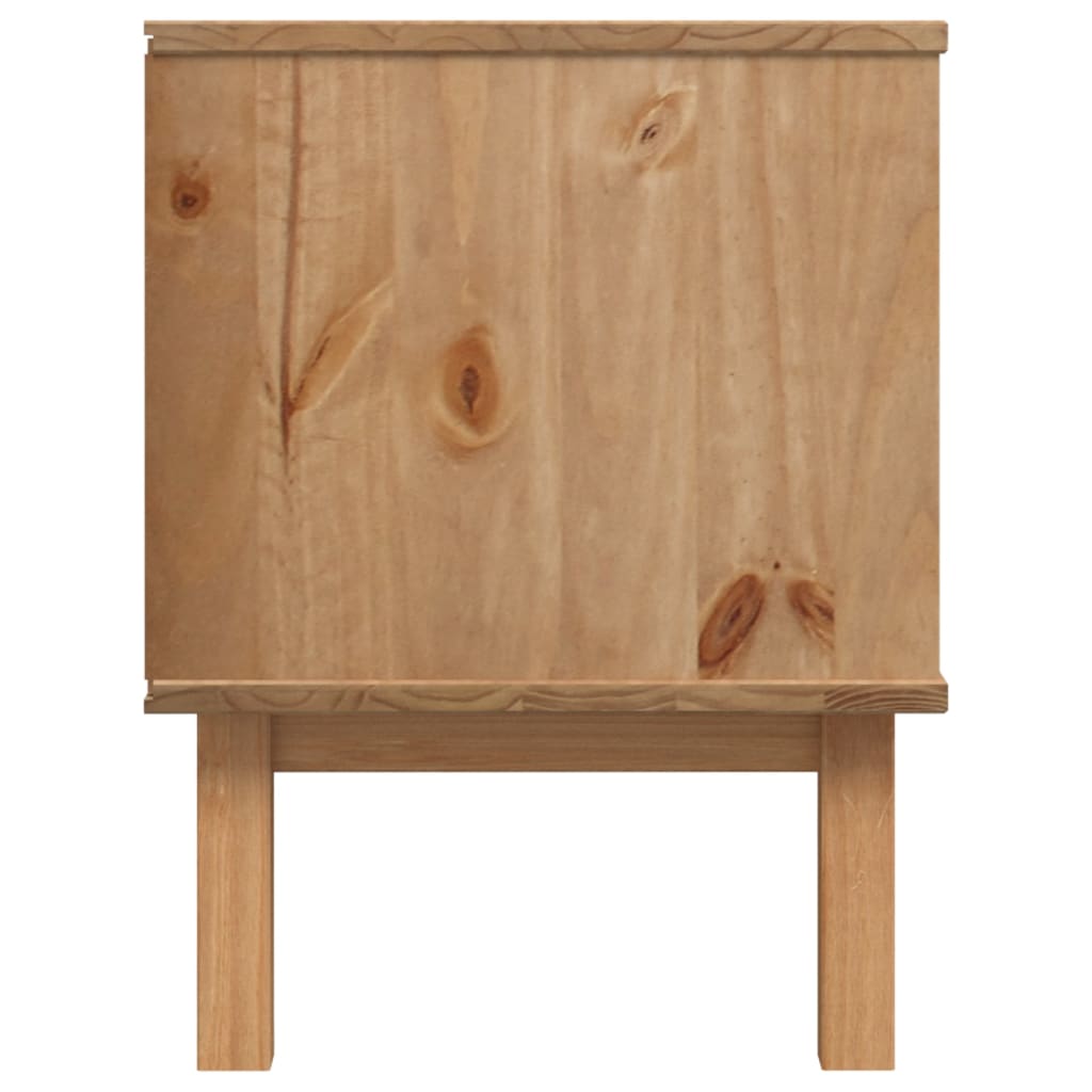 Meuble Tv Otta 113,5X43X57 Cm Bois De Pin Massif