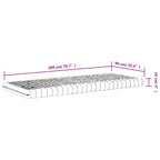 Matelas En Mousse Blanc 7 Zones Dureté 20 Ild
