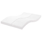 Matelas En Mousse Blanc 7 Zones Dureté 20 Ild