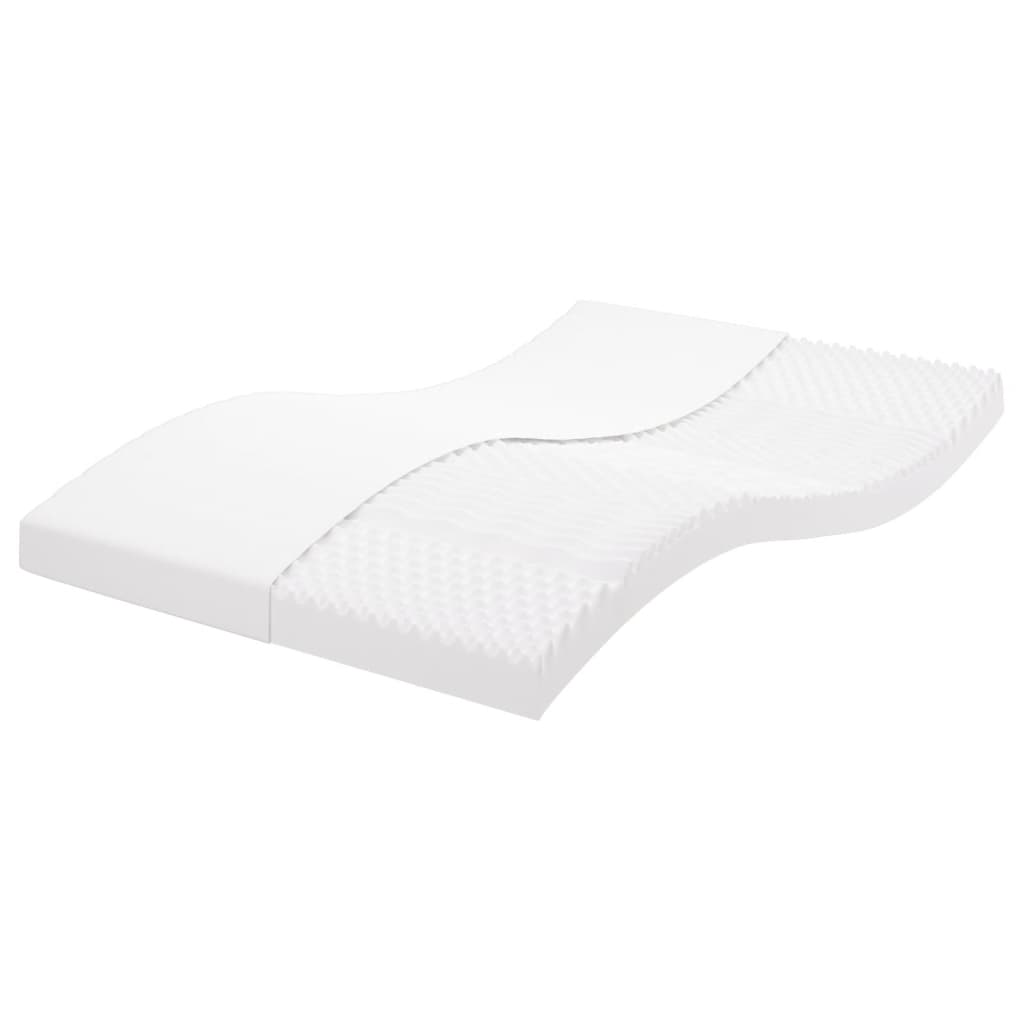 Matelas En Mousse Blanc 7 Zones Dureté 20 Ild