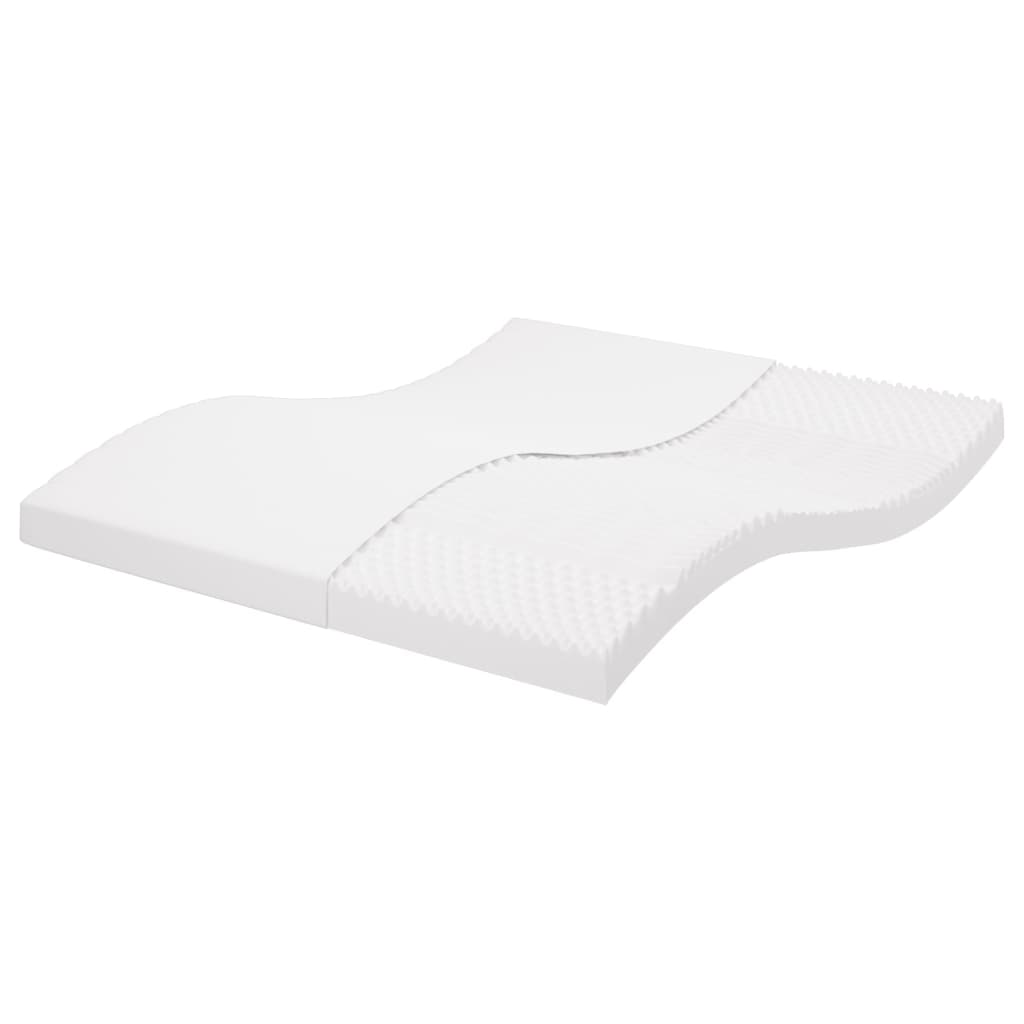 Matelas En Mousse Blanc 7 Zones Dureté 20 Ild
