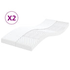 Matelas En Mousse Blanc 7 Zones Dureté 20 Ild