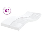 Matelas En Mousse Blanc 7 Zones Dureté 20 Ild