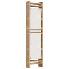 Cloison De Séparation Pliante 4 Panneaux 160 Cm Bambou Et Toile