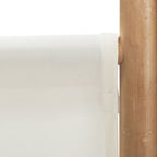 Cloison De Séparation Pliante 4 Panneaux 160 Cm Bambou Et Toile