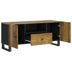 Meuble Tv 105X33,5X46 Cm Bois De Manguier Et D'ingénierie