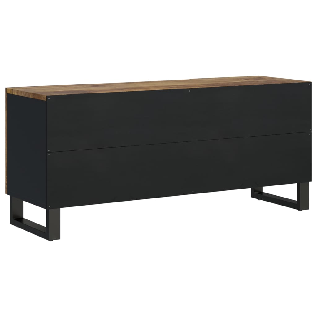 Meuble Tv 105X33,5X46 Cm Bois De Manguier Et D'ingénierie