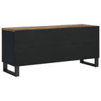 Meuble Tv 105X33,5X46 Cm Bois De Manguier Et D'ingénierie