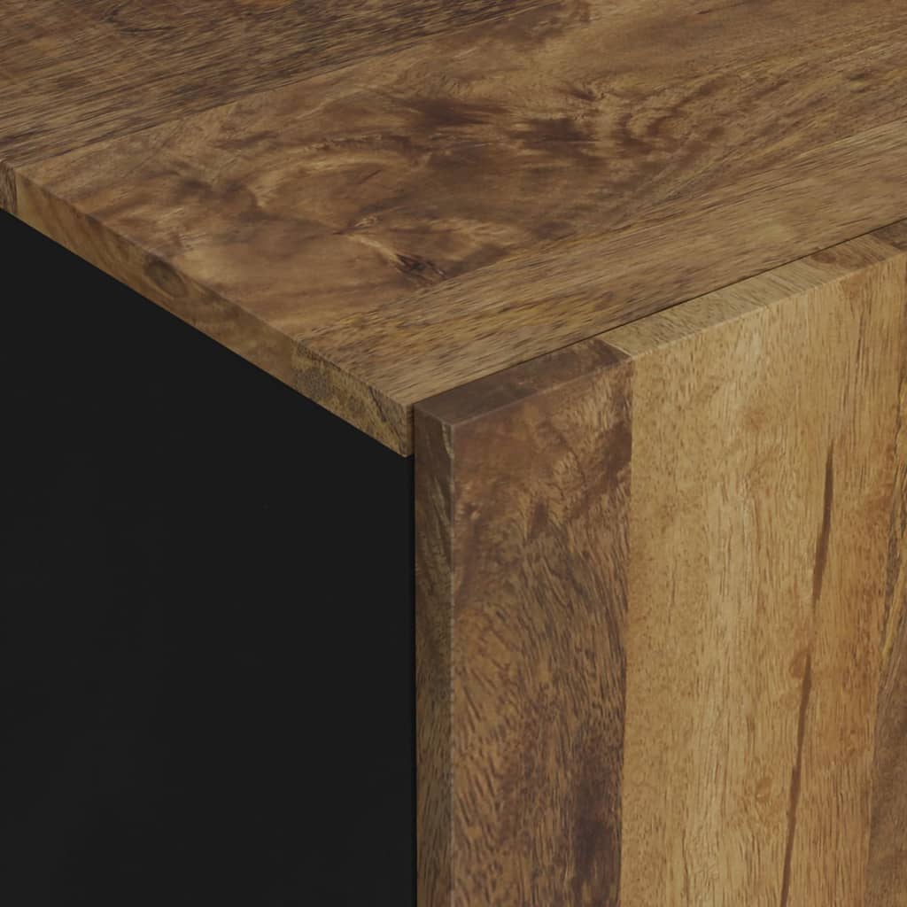 Meuble Tv 105X33,5X46 Cm Bois De Manguier Et D'ingénierie