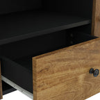 Meuble Tv 105X33,5X46 Cm Bois De Manguier Et D'ingénierie