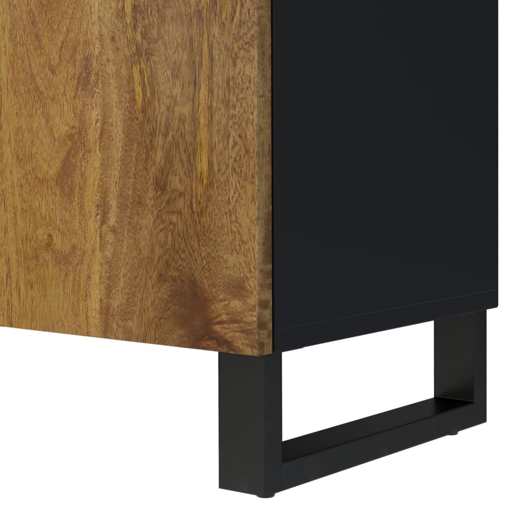 Meuble Tv 105X33,5X46 Cm Bois De Manguier Et D'ingénierie