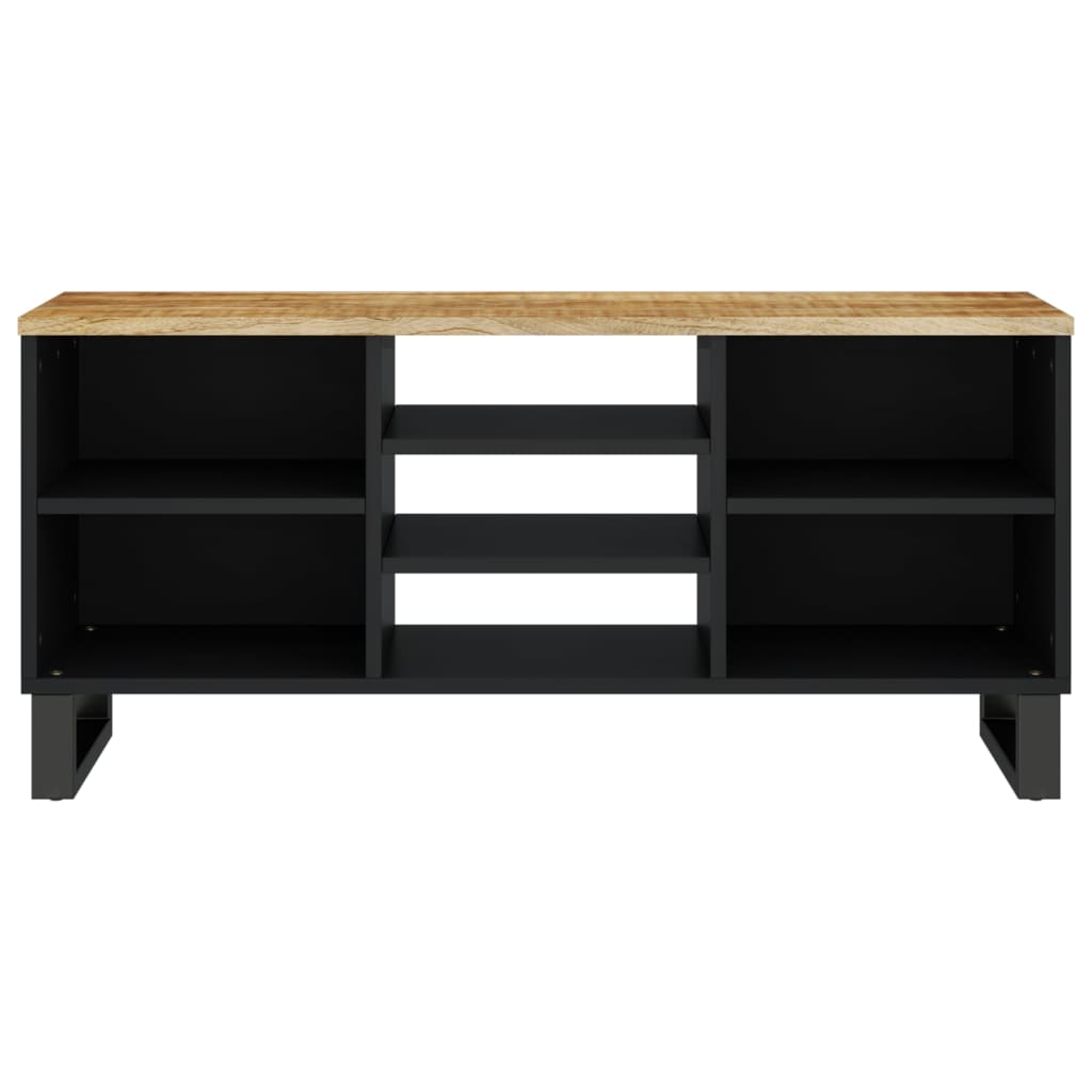 Meuble Tv 100X33X46 Cm Bois De Manguier Et D'ingénierie