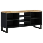 Meuble Tv 100X33X46 Cm Bois De Manguier Et D'ingénierie