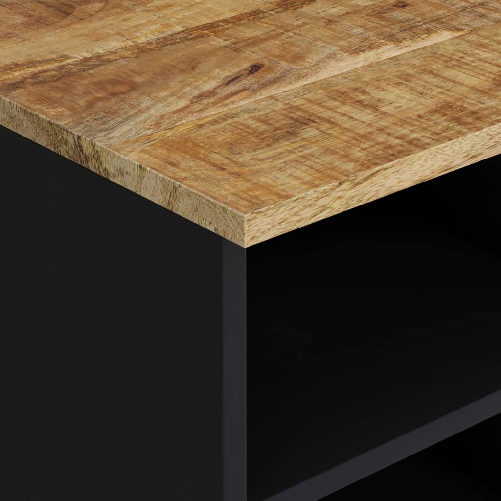 Meuble Tv 100X33X46 Cm Bois De Manguier Et D'ingénierie