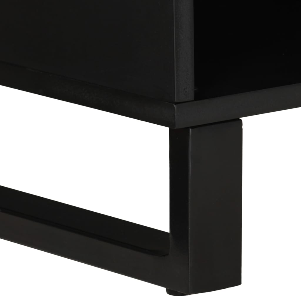 Meuble Tv 100X33X46 Cm Bois De Manguier Et D'ingénierie