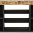 Meuble Tv 100X33X46 Cm Bois De Manguier Et D'ingénierie