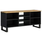 Meuble Tv 100X33X46 Cm Bois De Manguier Et D'ingénierie