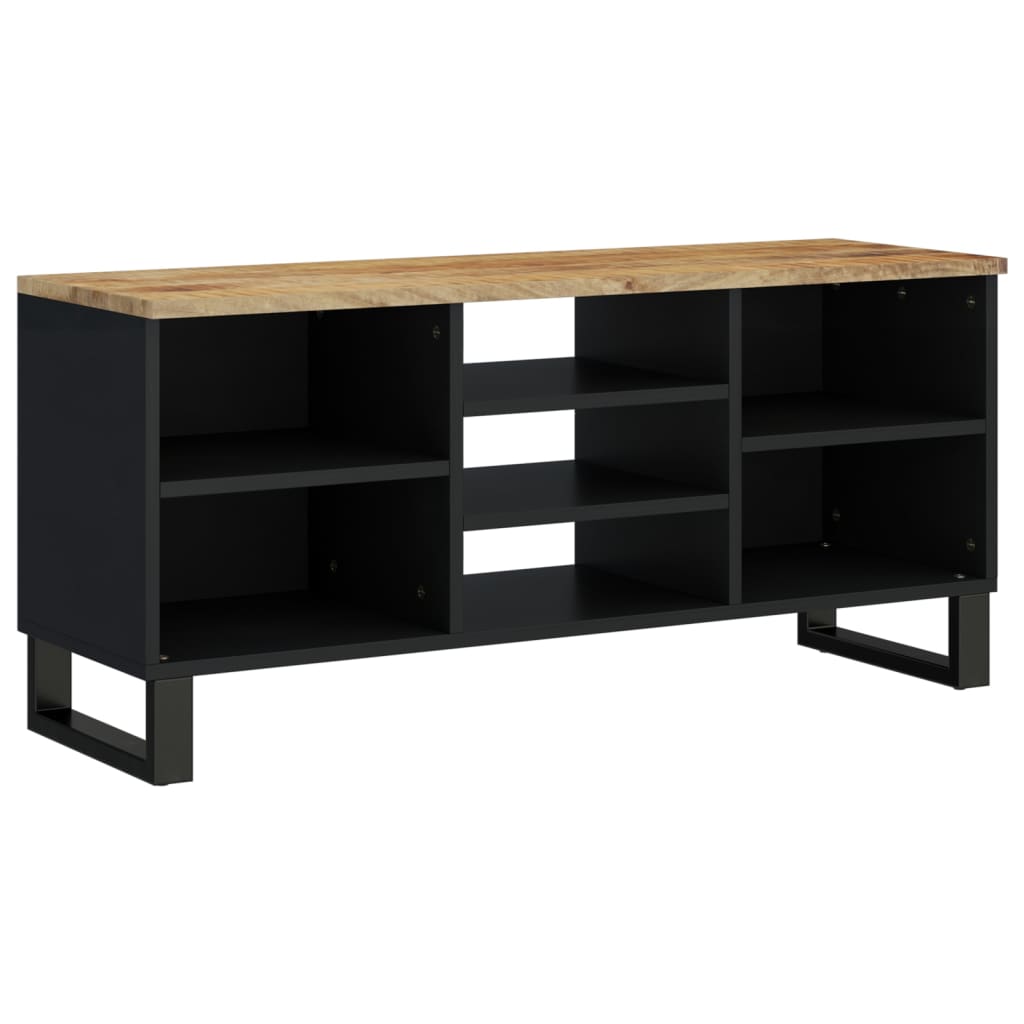 Meuble Tv 100X33X46 Cm Bois De Manguier Et D'ingénierie