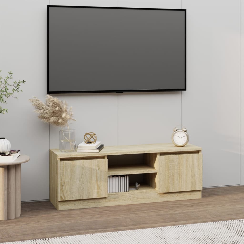 Meuble Tv 102X30X36 Cm Bois D'ingénierie