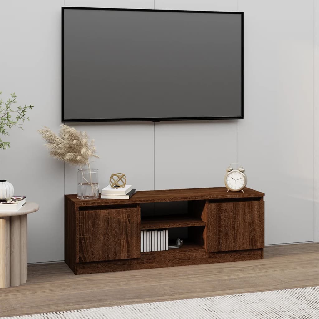 Meuble Tv 102X30X36 Cm Bois D'ingénierie