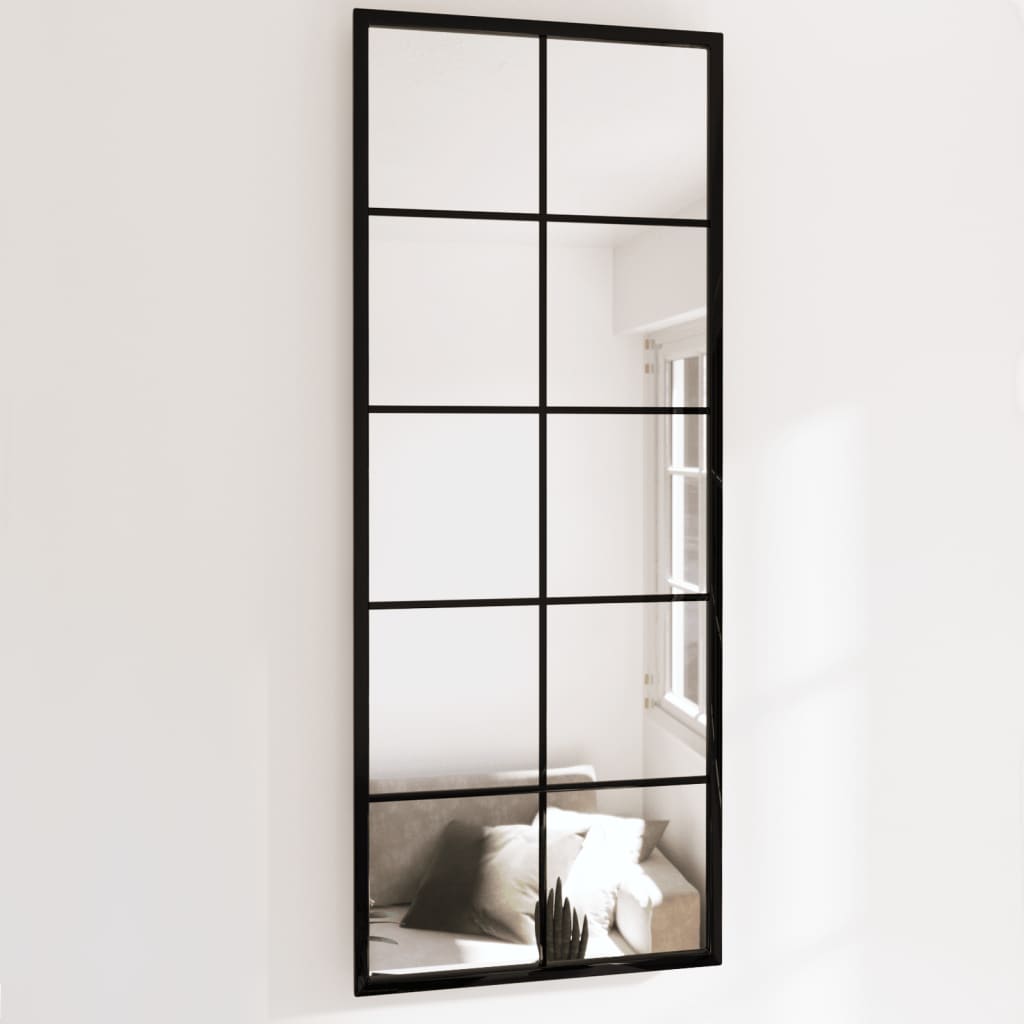 Miroir Mural Noir Rectangulaire Fer