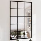 Miroir Mural Noir Rectangulaire Fer