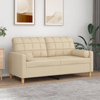 Canapé 3 Places Avec Oreillers Décoratifs Tissu