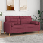 Canapé 3 Places Avec Oreillers Décoratifs Tissu