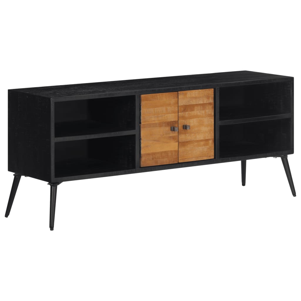 Meuble Tv 112X31X45 Cm Teck Massif Récupéré