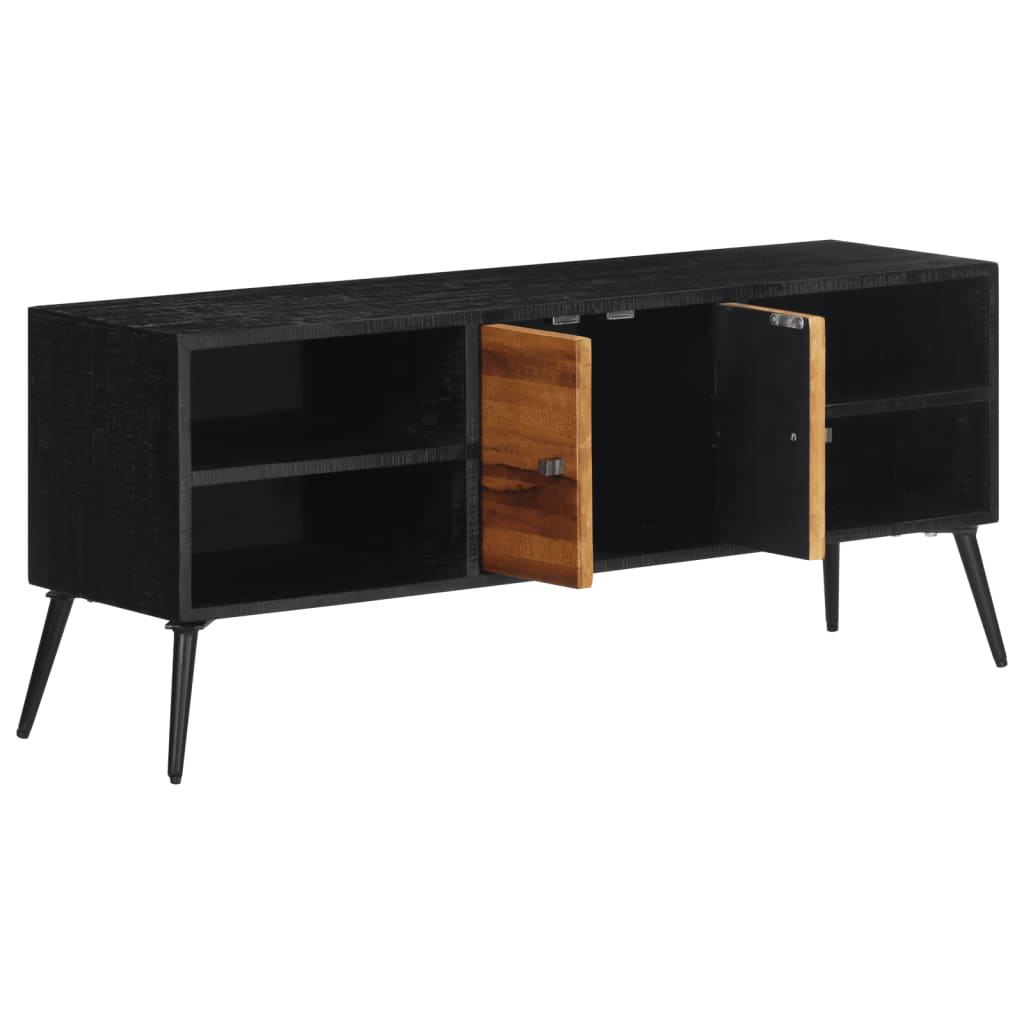 Meuble Tv 112X31X45 Cm Teck Massif Récupéré