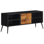 Meuble Tv 112X31X45 Cm Teck Massif Récupéré