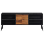Meuble Tv 112X31X45 Cm Teck Massif Récupéré