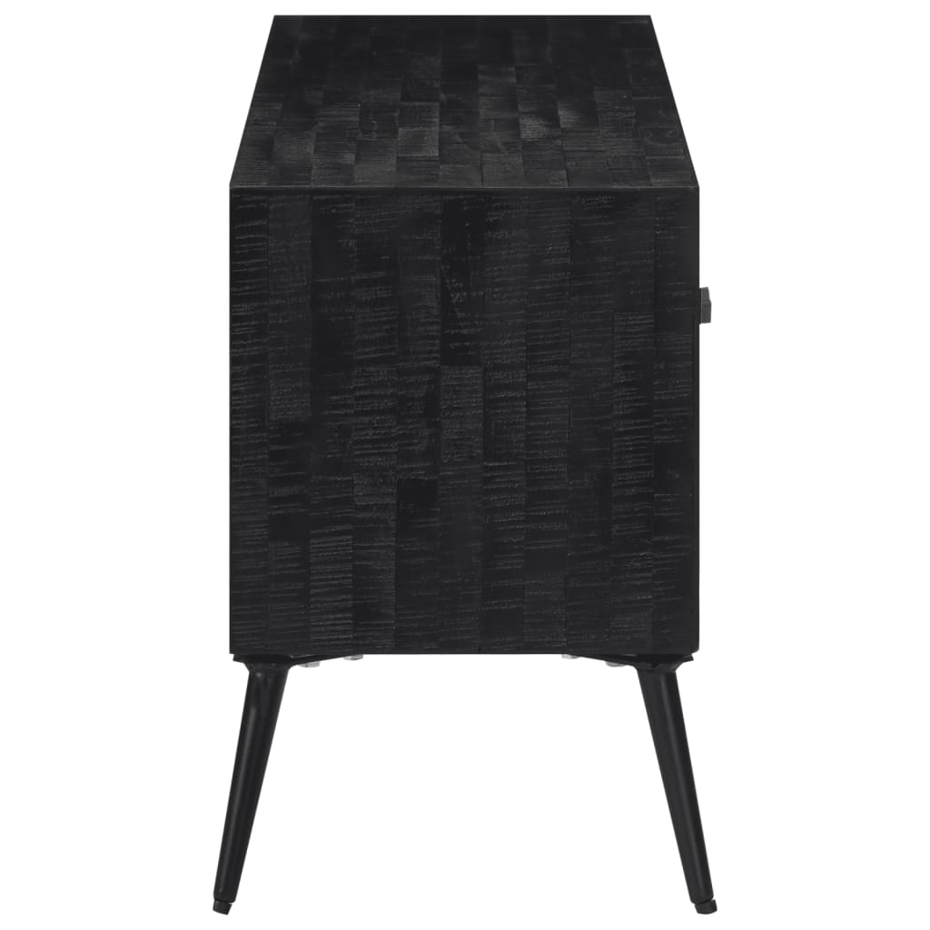 Meuble Tv 112X31X45 Cm Teck Massif Récupéré
